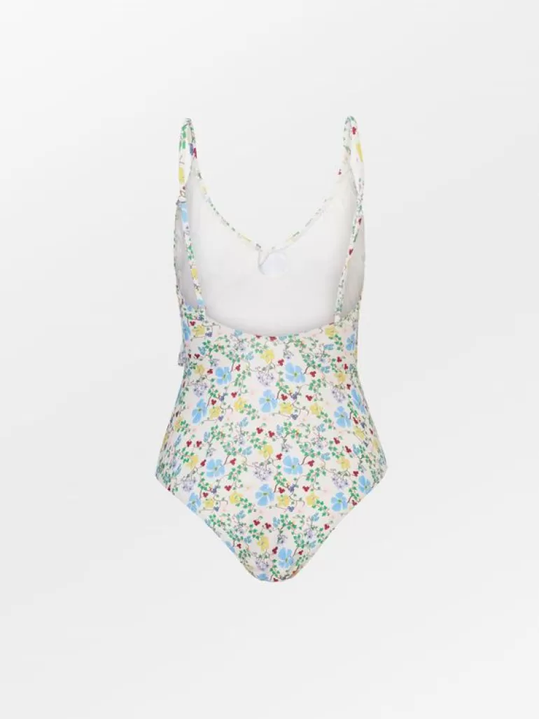 Badedrakt | BeckSöndergaard Ireni Bly Frill Swimsuit