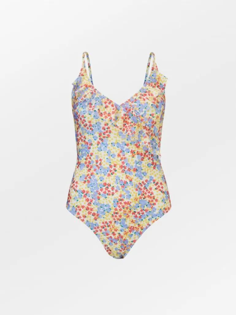 Badedrakt | BeckSöndergaard Oline Bly Frill Swimsuit