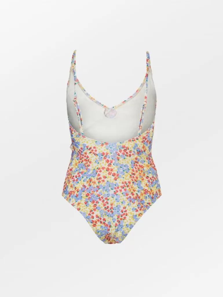 Badedrakt | BeckSöndergaard Oline Bly Frill Swimsuit