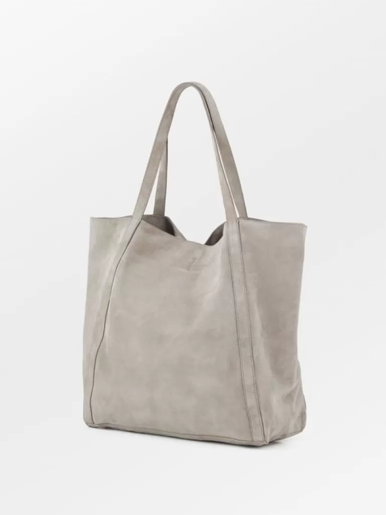 Lærvesker | BeckSöndergaard Suede Eden Bag - Porpoise Gray